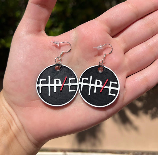 FPE Earrings in Black - Twenty One Pilots Gift - Clancy Tour
